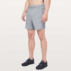 Lululemon Pace Breaker Short *Linerless 7" Heather Allover Sea Salt Light Cast
